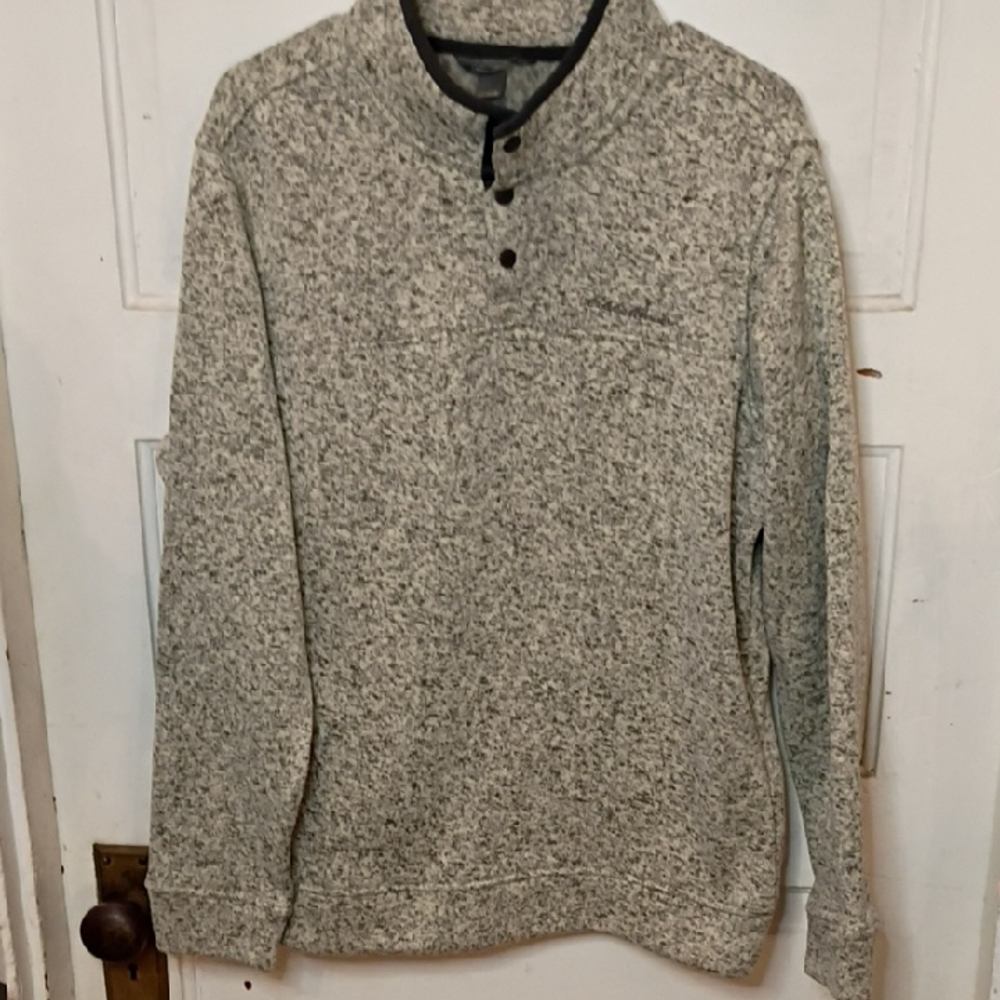 Eddie Bauer Men's Cream Crewneck Sweater